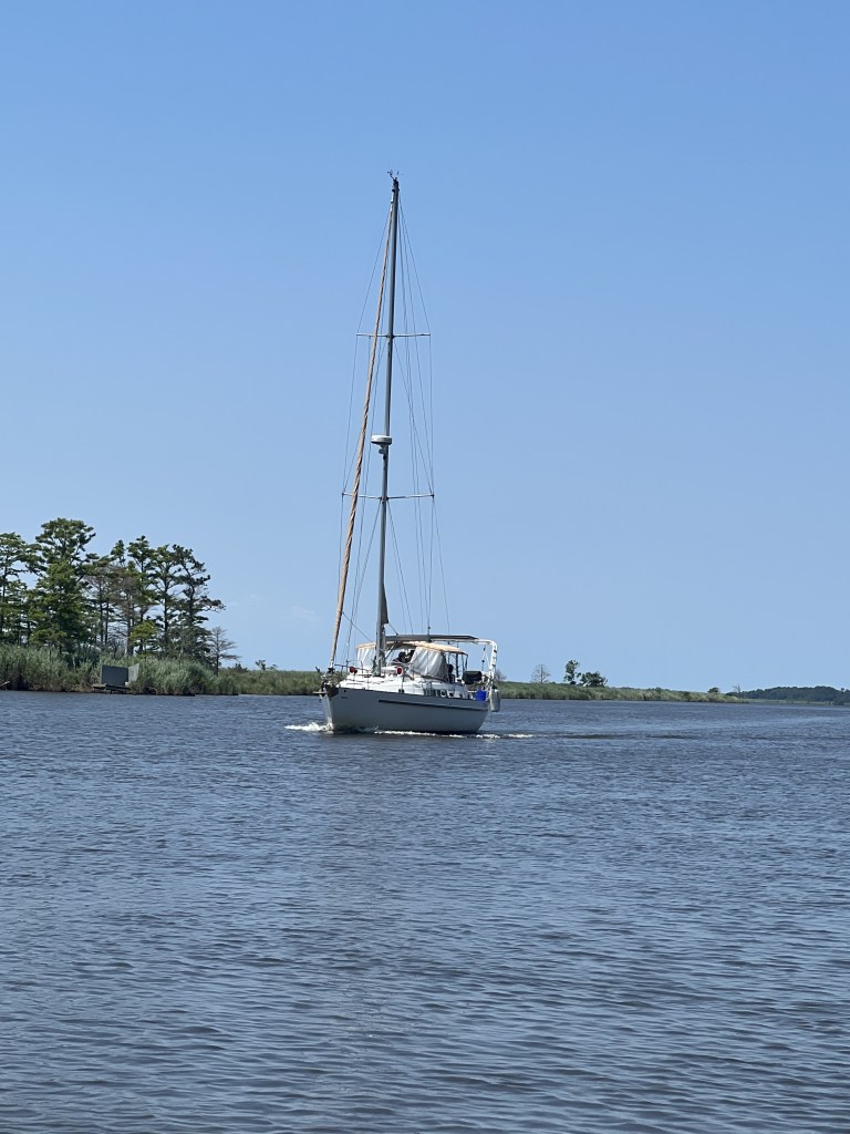 Sailboat on Intercoastal Waterway